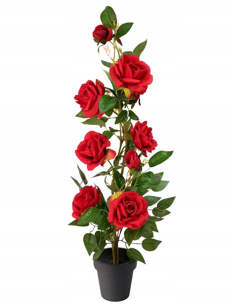 Róża Sztuczna Kwiat Krzew Sztuczny Róży Drzewko Sztuczne Kwiaty 80 cm