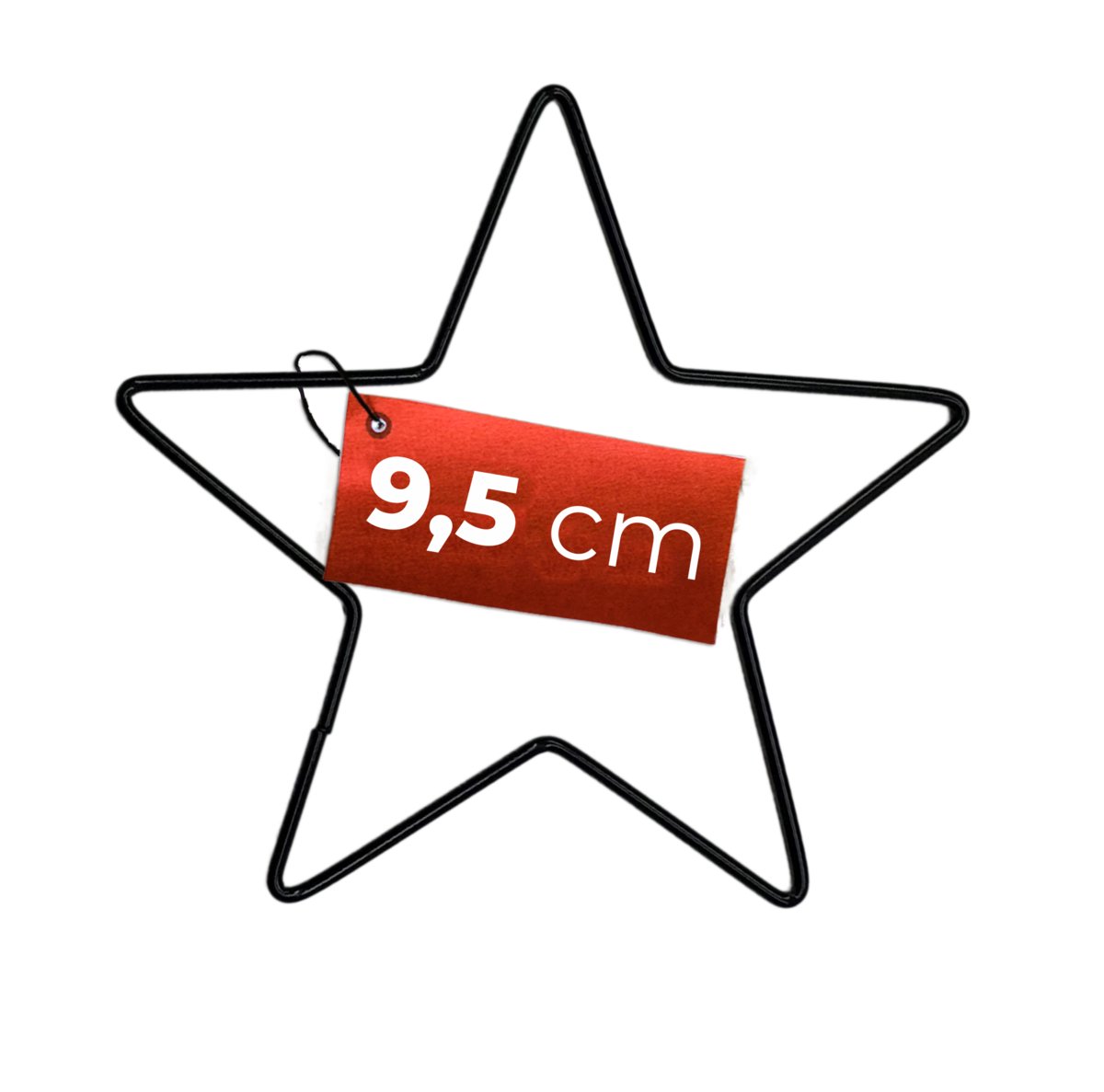 Obręcz metalowa GWIAZDKA CZARNA do łapacza 9,5cm