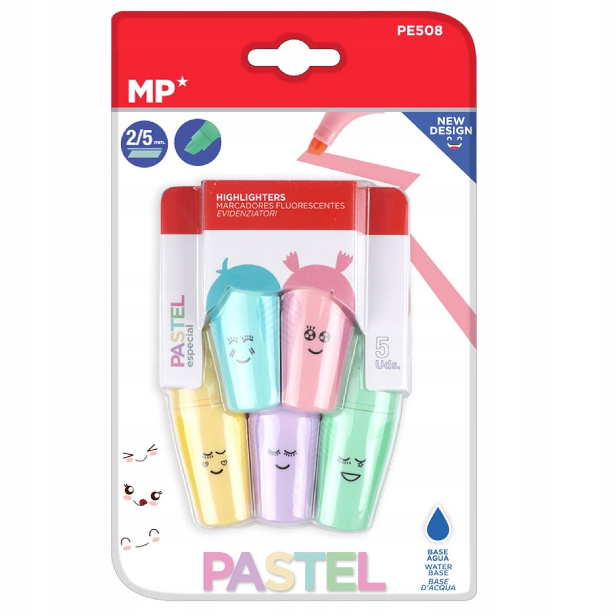 ZAKREŚLACZ FLUOR PASTEL MINI - MP POLAND