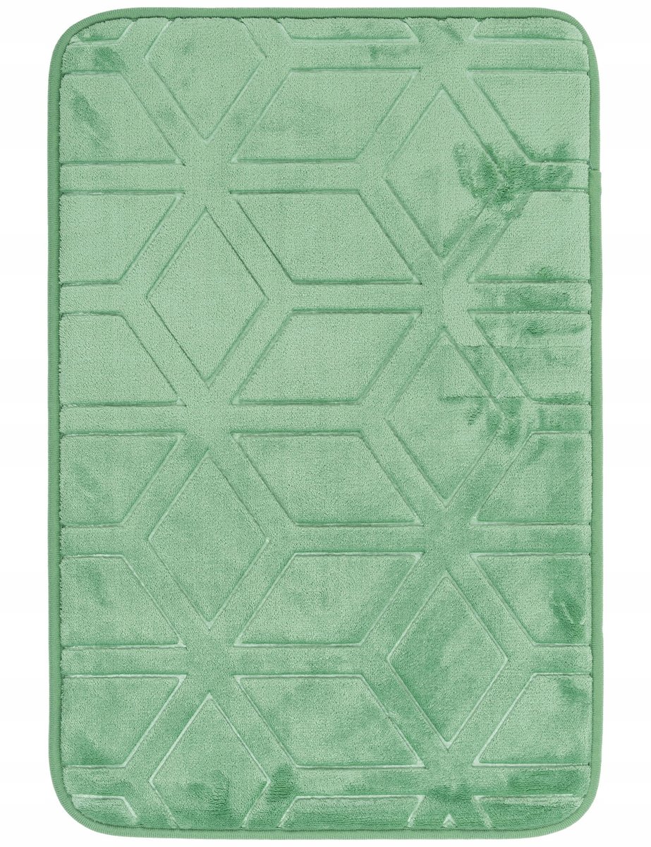 DYWANIK ŁAZIENKOWY MATA ANTYPOŚLIZGOWY SUPER MIĘKKI GRUBY 50x80CM ZIELONY