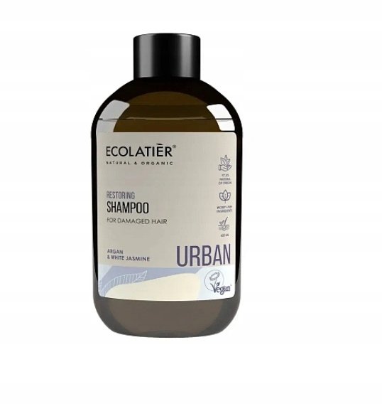 ECOLATIER Szampon regenerujący do włosów zniszczonych 600ml
