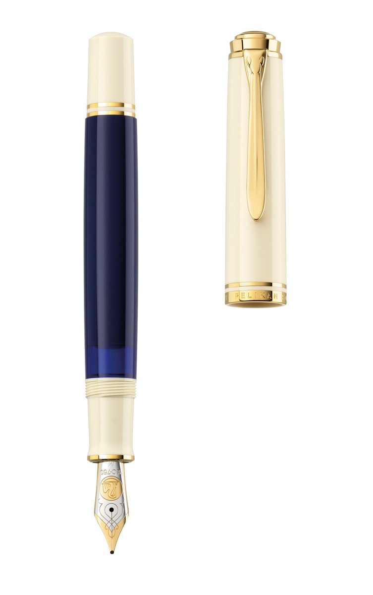 Pelikan Souverän M800 Pióro wieczne Cream Blue EF