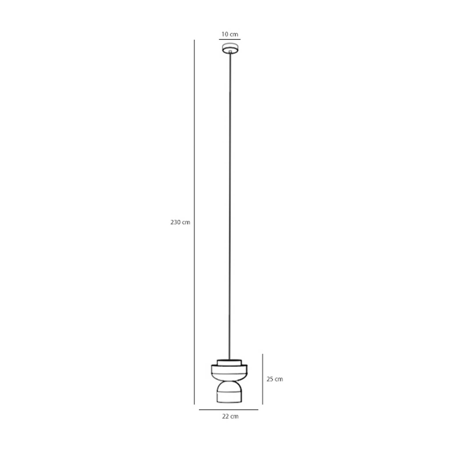 ALDEX Lampa wisząca Ulia, koralowy/niebieski/żółty