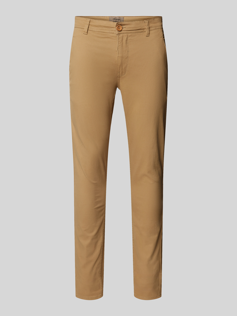 Spodnie o kroju slim fit z wpuszczanymi kieszeniami i kieszeniami z tyłu model ‘NATAN’
