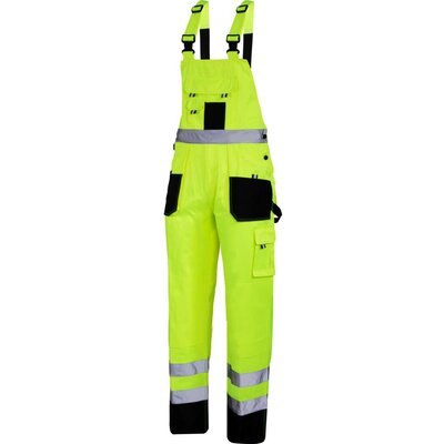 LAHTI PRO Ogrodniczki ostrzegawcze czarno-żółte, 