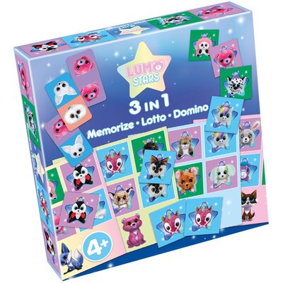 Tactic Lumo Stars 3w1: Memorize, Lotto, Domino