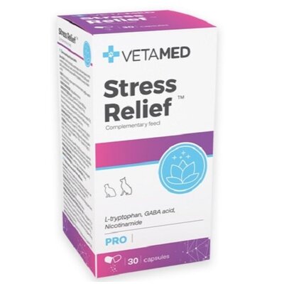 Suplement dla psa i kota VETAMED Stress Relief (30 kapsułek)