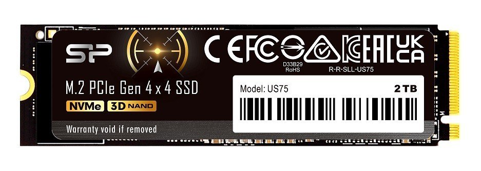 Silicon Power SSD US75 2TB M.2 PCIe Gen4x4 NVMe SP02KGBP44US7505
