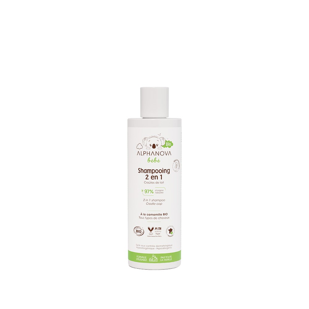 Alphanova Bebe Alphanova Bebe Bio, Szampon 2 w 1 dla niemowląt, 200ml
