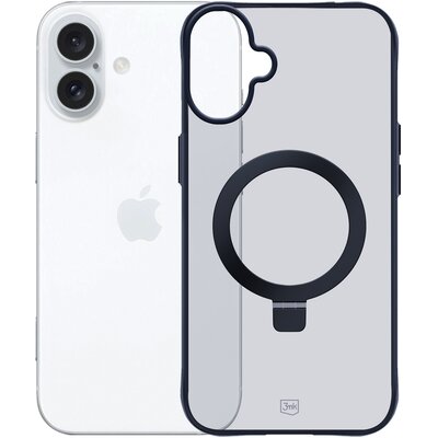 3mk Smoke Case Mag&Stand do iPhone 16 Plus Czarny