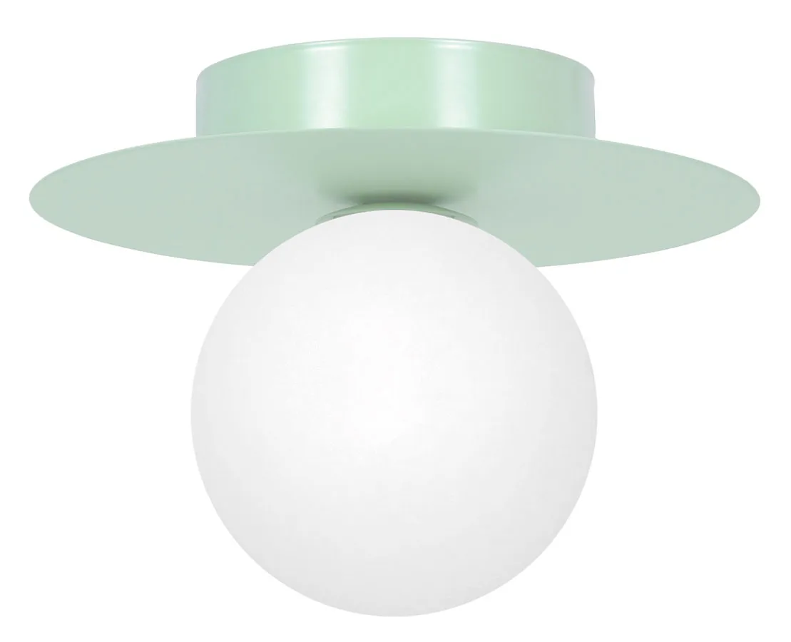 Zielony metalowy plafon lampa sufitowa kapelusz - 3X A677 C3-S10