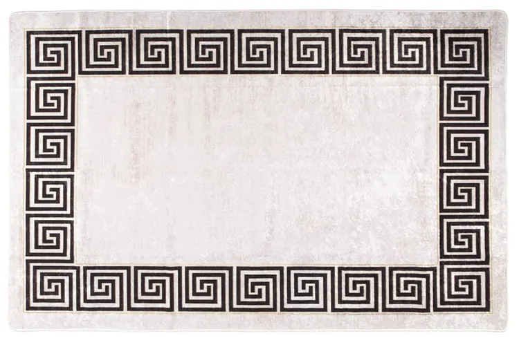 Prostokątny kremowy dywan antypoślizgowy 80x150 cm W3-H61