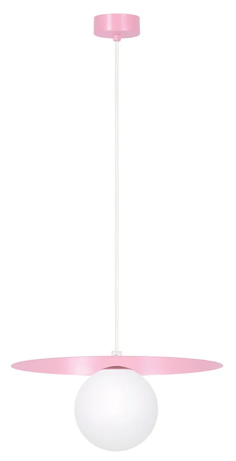 Różowa lampa wisząca pojedyncza kapelusz A680 G2-C38