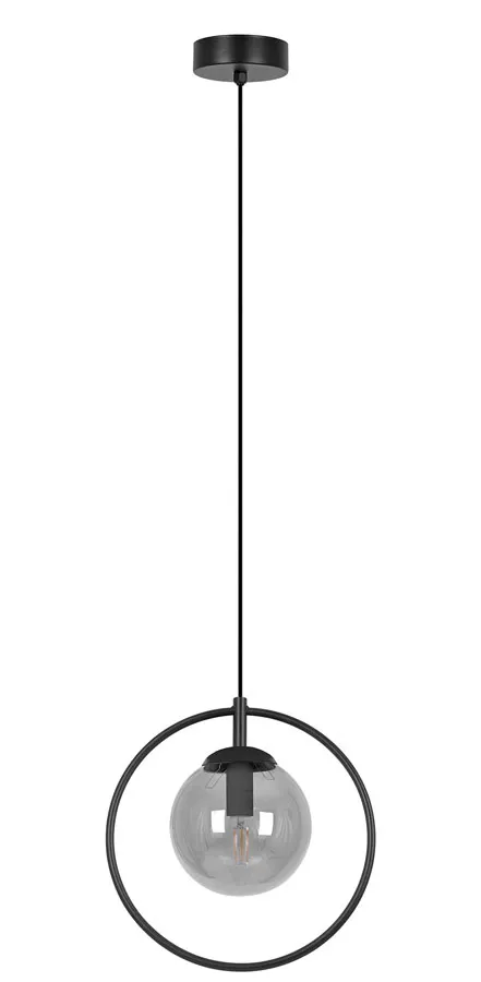 Czarno-grafitowa lampa wisząca nad wyspę - A691 Z9-H72