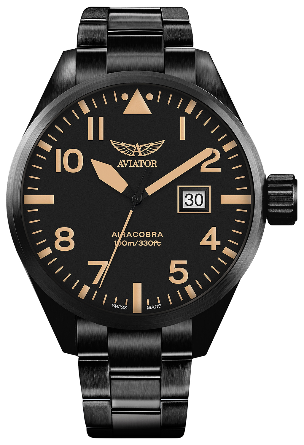 Zegarek Aviator V.1.22.5.157.5 AIRACOBRA P42 BIG DATE Quartz
