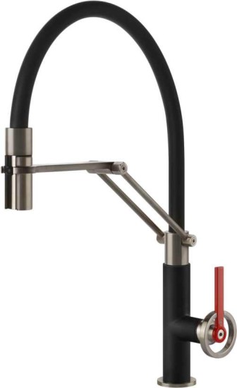 Bateria stojąca GESSI OFFICINE V Czarny matowy/ Finox 60205#599