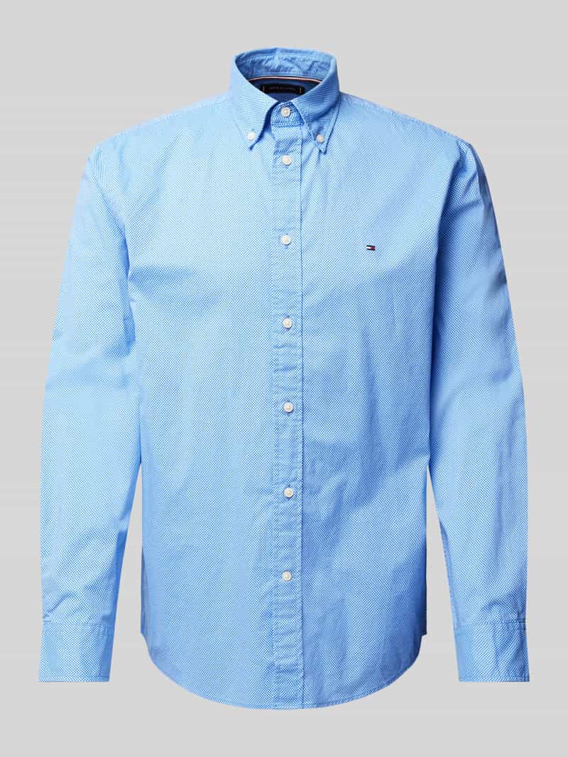 Koszula biznesowa o kroju regular fit z wyhaftowanym logo model ‘POPLIN’