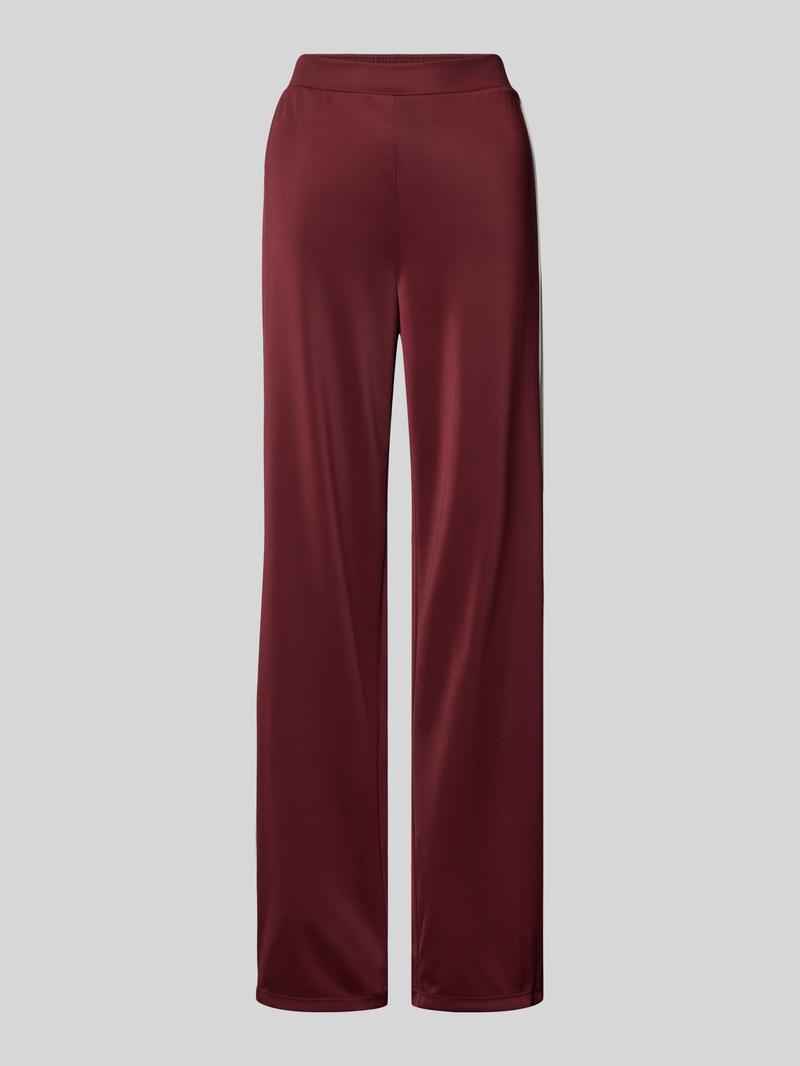 Spodnie o kroju regular fit z szeroką nogawką model ‘FELICIA’