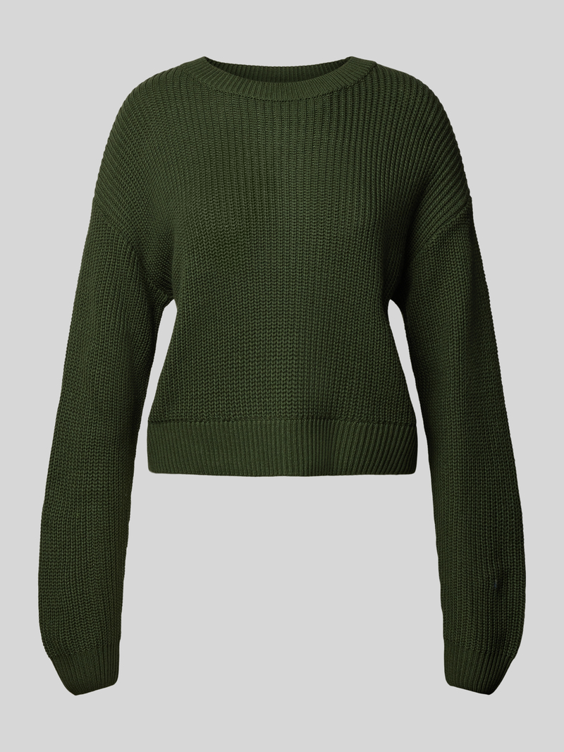 Sweter z dzianiny z okrągłym dekoltem model ‘MAYSA’