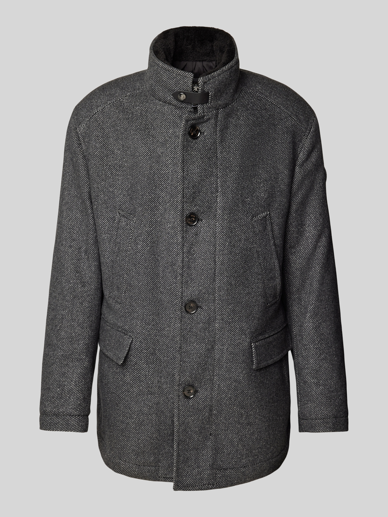 Płaszcz wełniany ze stójką model ‘Gary’