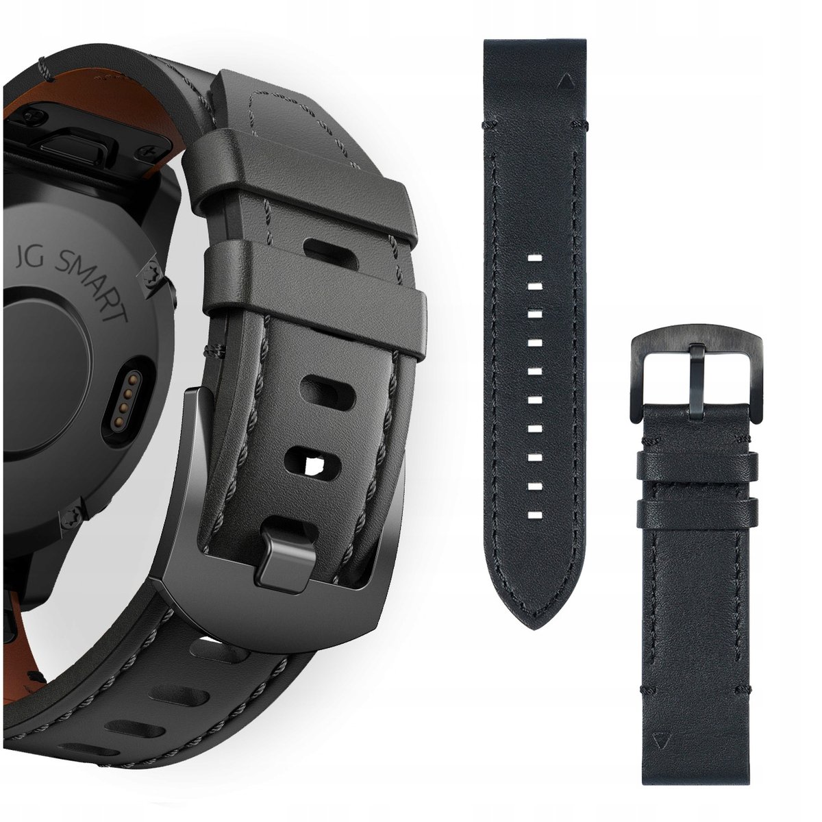 PASEK SKÓRZANY DO GARMIN FENIX 3 5X 6X PRO 7X PRO 8 51mm SAPPHIRE QUICKFIT