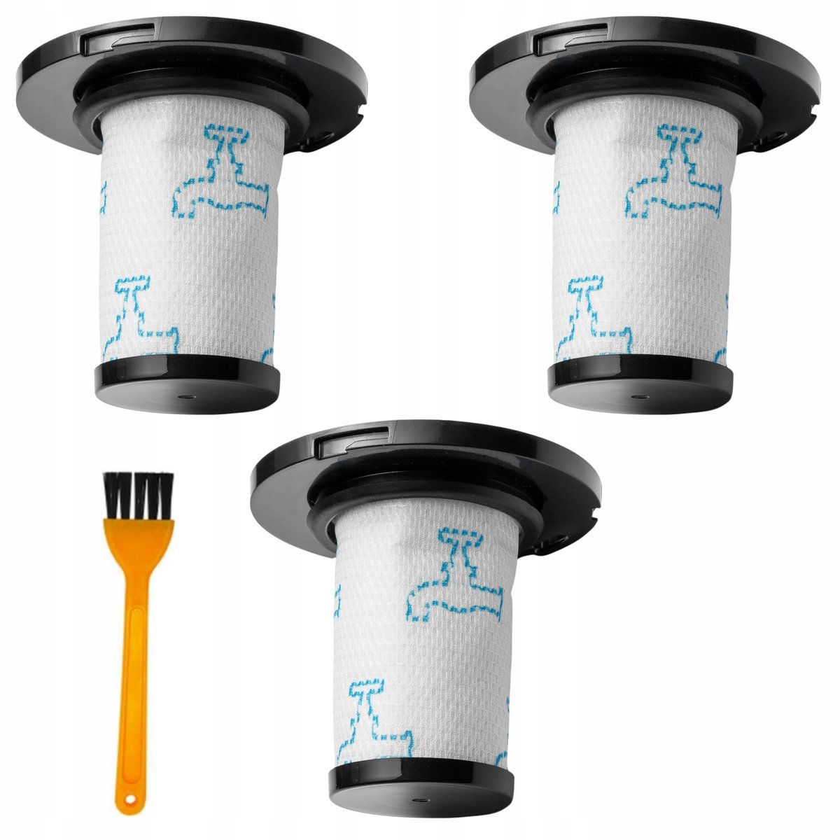 3x FILTR do TEFAL X-Force Flex 11.60 12.60 14.60 15.60 Rowenta X-Force Flex