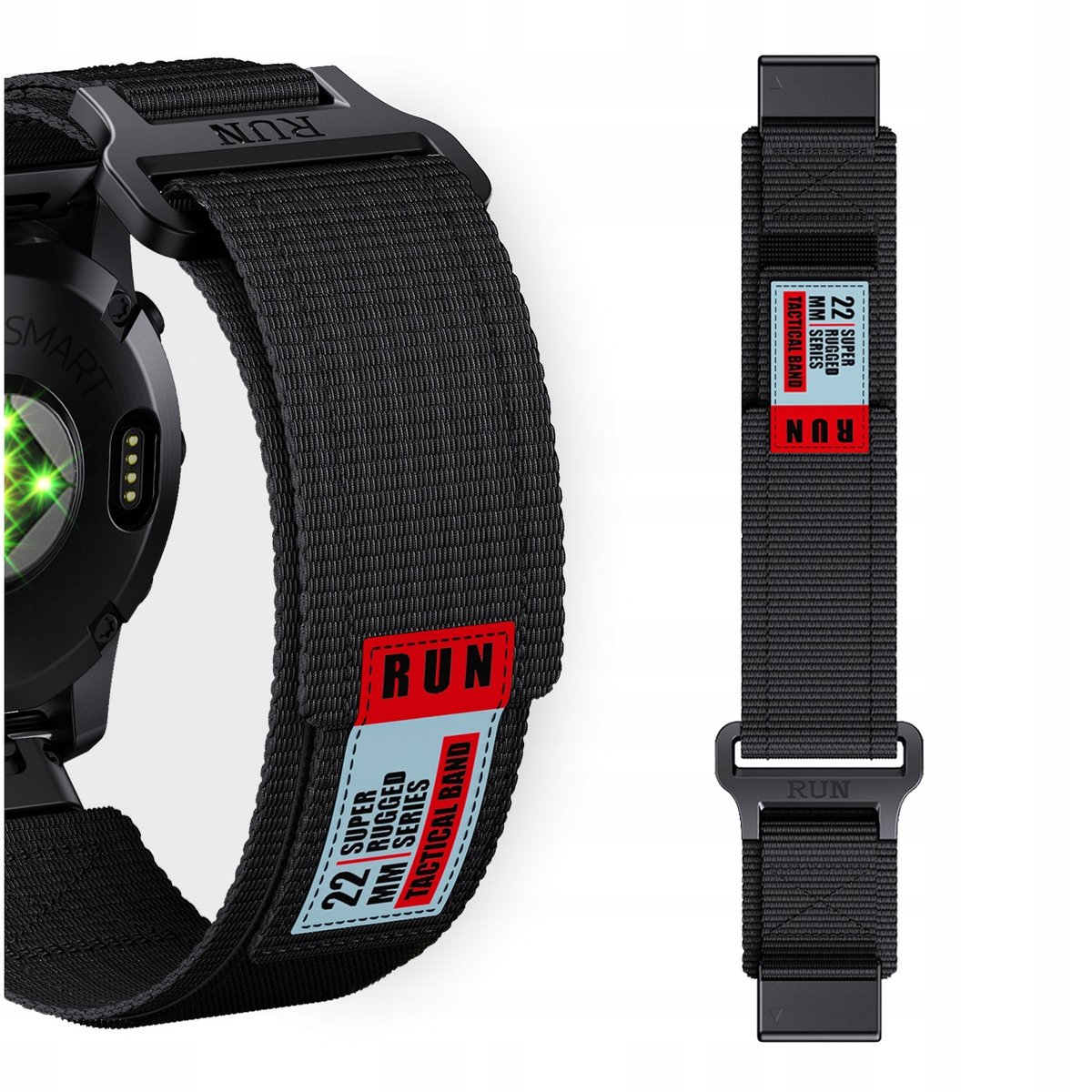 PASEK NYLONOWY DO GARMIN FENIX 5 6 7 8 E PRO SOLAR INSTINCT EPIX QUCIKFIT