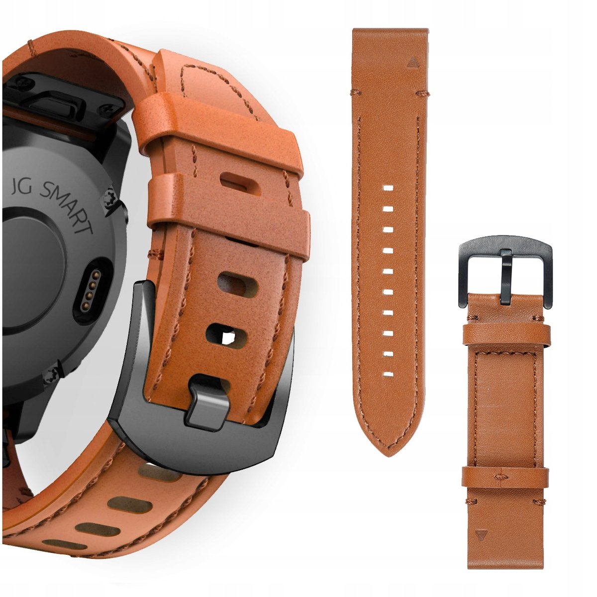 PASEK SKÓRZANY DO GARMIN FENIX 5 6 7 8 E PRO SOLAR INSTINCT EPIX QUCIKFIT