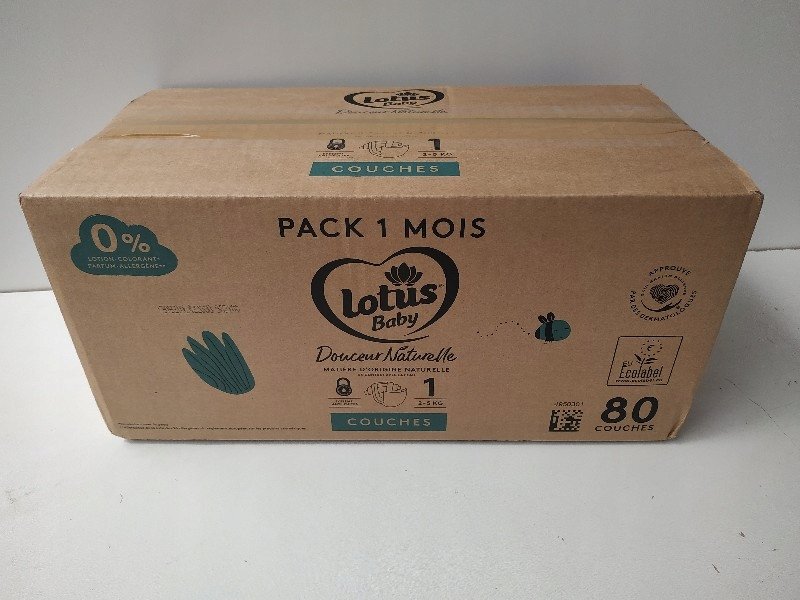 Lotus Baby Douceur Naturelle Pieluszki dla dzieci roz 1 2-5 kg 80szt