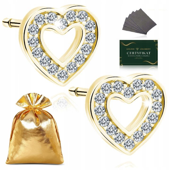 Kolczyki Złote Dla Dziewczynki 925/585 Srebro Pozłacane / Piękne / Na Lato