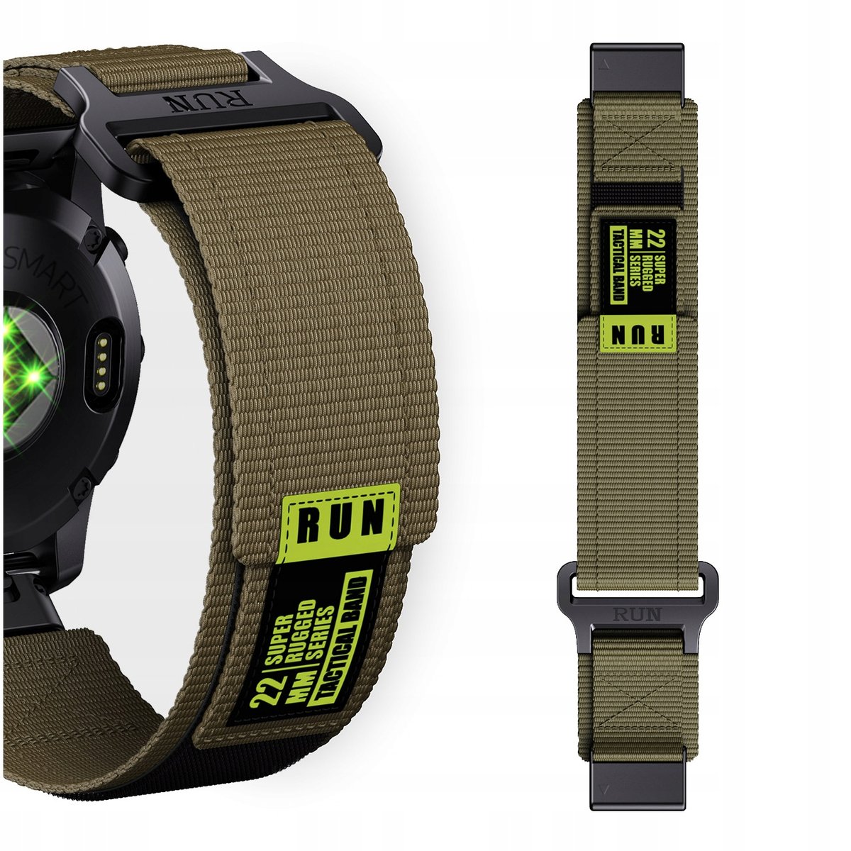 PASEK NYLONOWY DO GARMIN FENIX 5 6 7 8 E PRO SOLAR INSTINCT EPIX QUCIKFIT