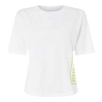 Biały T-shirt damski Calvin Klein Performance, Rozmiar L