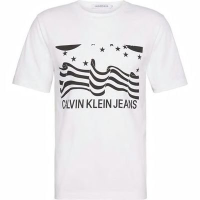 Koszulka męska biała Calvin Klein Jeans, Rozmiar XS