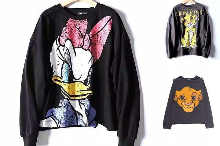 Bluza oversize postacie z bajek