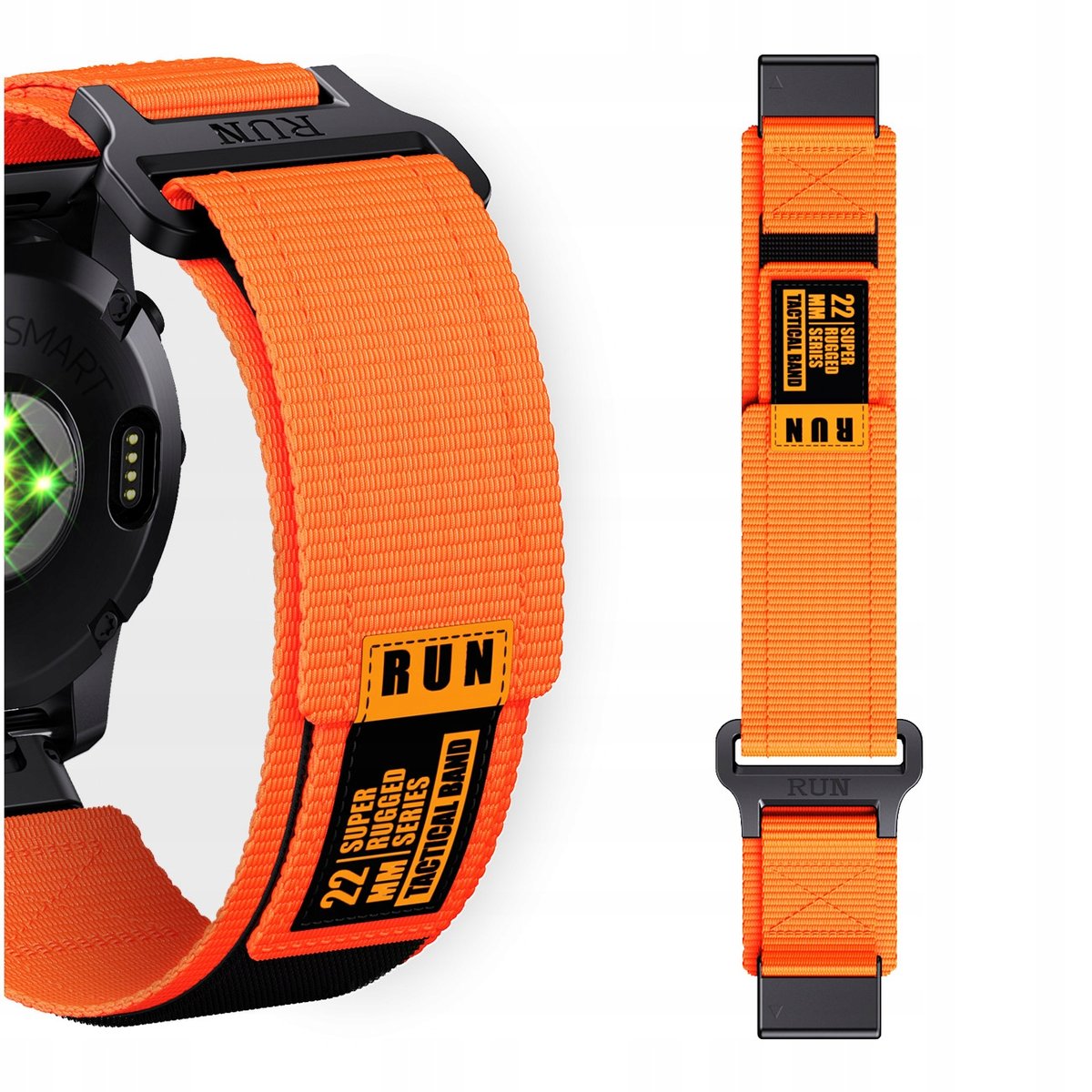 PASEK NYLONOWY DO GARMIN FENIX 5 6 7 8 E PRO SOLAR INSTINCT EPIX QUCIKFIT