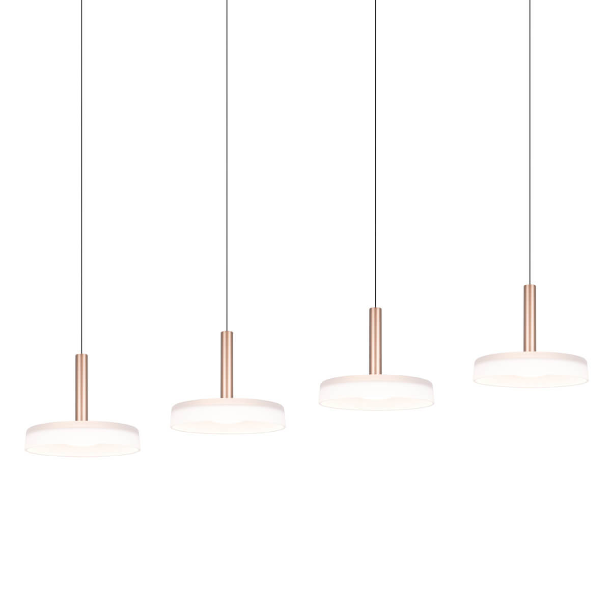 Wisząca lampa na listwie CELESTE 354910465 Trio LED 28W 3000K biały brązowy