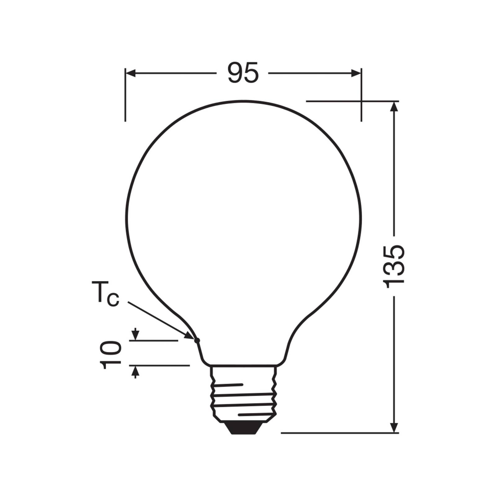 Żarówka LED OSRAM Globe G95 E27 3,8W matowa 2700K