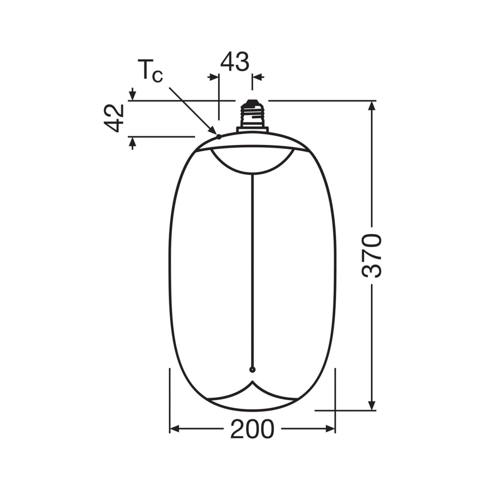 OSRAM LED Big Elipse Oval E27 12W 818 Filament ściemniany dymnie