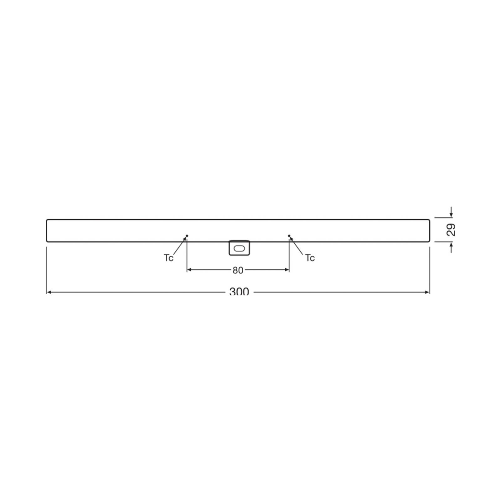 OSRAM Żarówka liniowa LED S14d 3W tuba 2700K 30cm matowa ściemniana