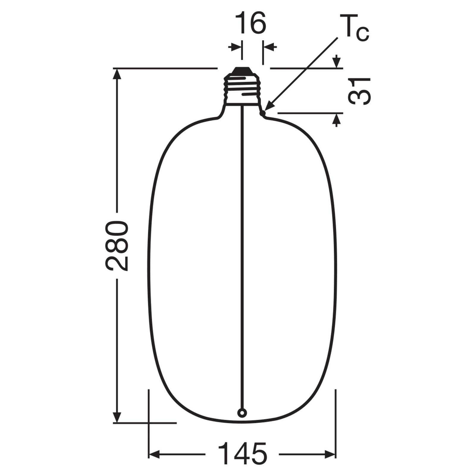 OSRAM LED Big Elipse Oval E27 4,8W 818 Żarnik ściemniany