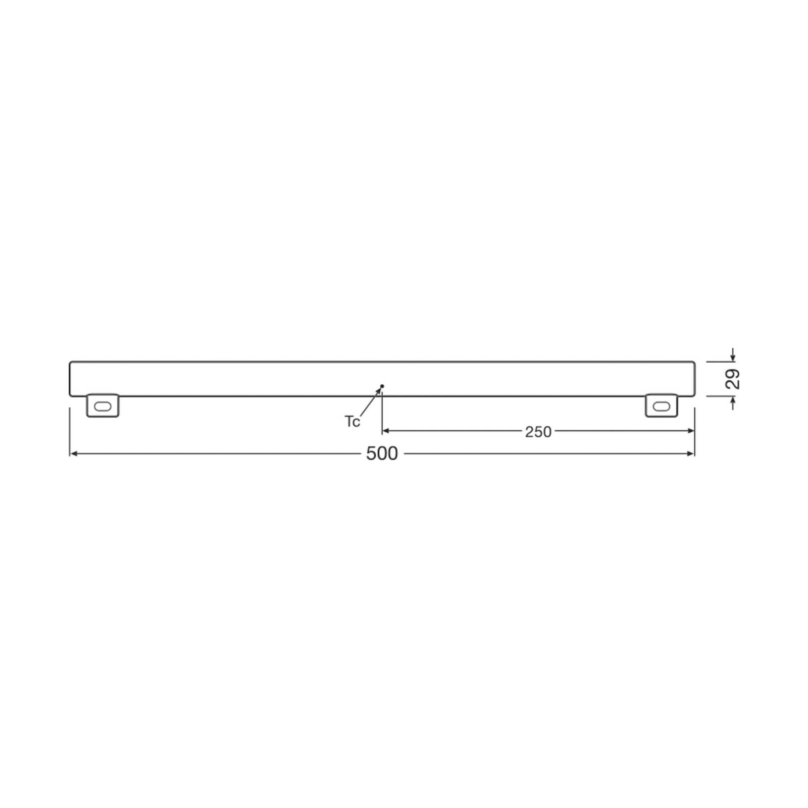 OSRAM Żarówka liniowa LED S14s 4,7W żarówka rurkowa 2700K 50cm matowa