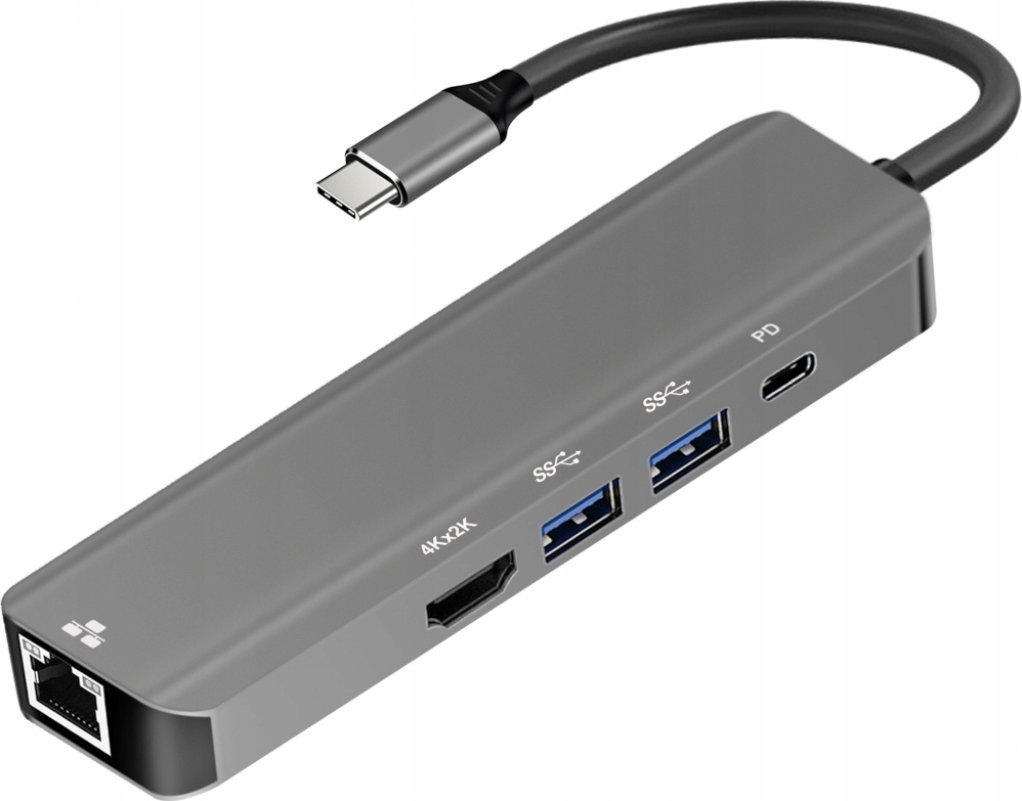 Adapter USB Art ART ADAPTER USB-C male / HDMI female 4K 60Hz / 1x USB3.0 / USB-C ALU 15cm oem
