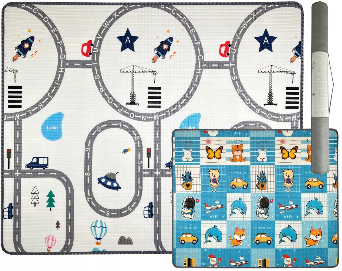 MATA EDUKACYJNA PIANKOWA DWUSTRONNA XPE 180x150