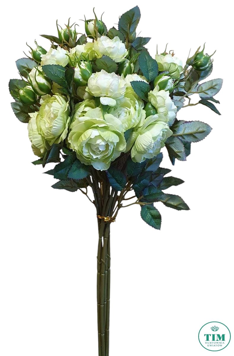 RÓŻA GAŁĄZKA 50 CM ZIELONY 6 SZT