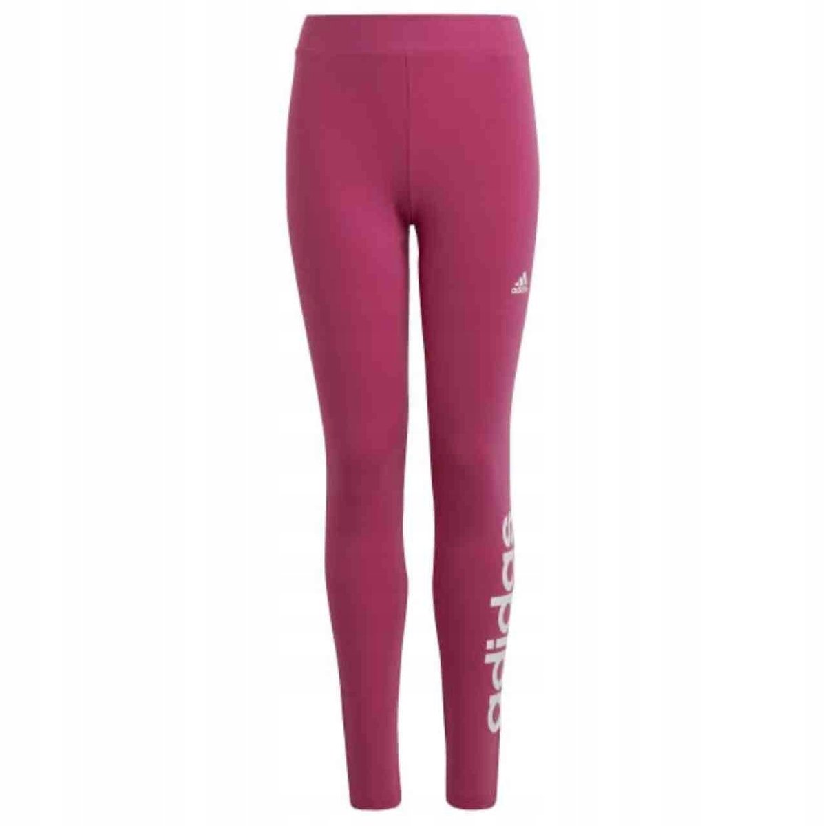 Legginsy dla dzieci adidas Essentials Linear Logo Cotton Tights różowe IC35