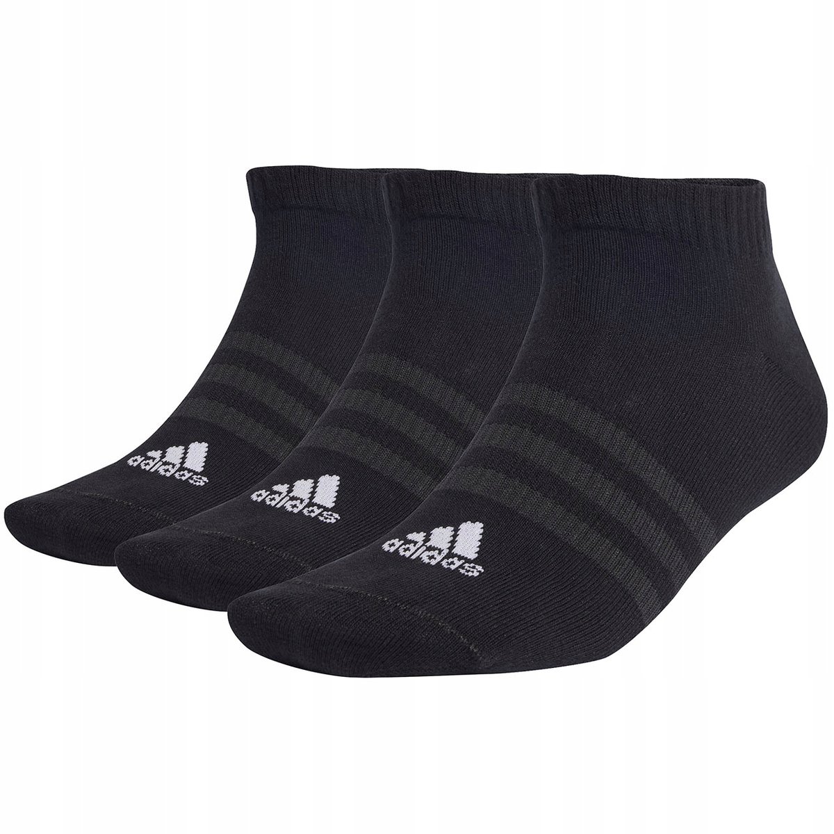 Skarpety adidas Thin and Light Sportswear Low-Cut 3 Pairs czarne IC1336 34-
