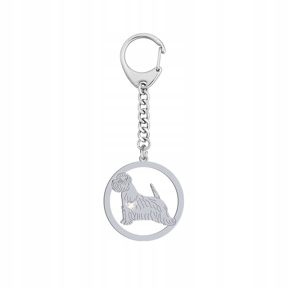 Brelok Srebrny do kluczy z West Highland White Terrier 925 GRAWER GRATIS