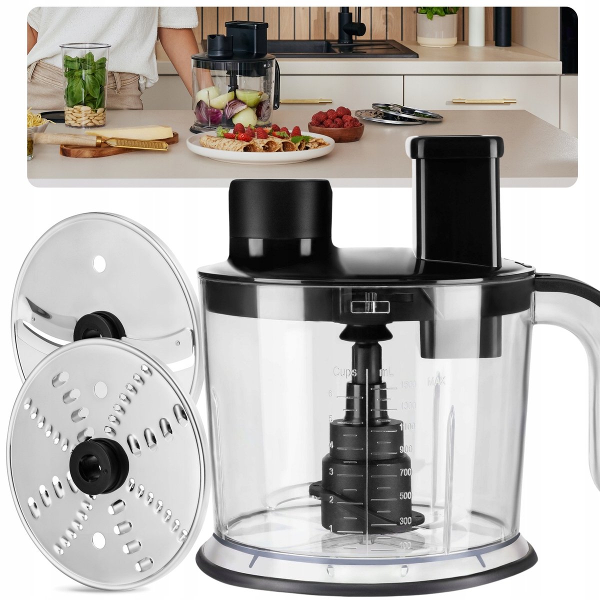MALAKSER do WARZYW SZATKOWNICA ROZDRABNIACZ TARKA do Blendera Handy Chef