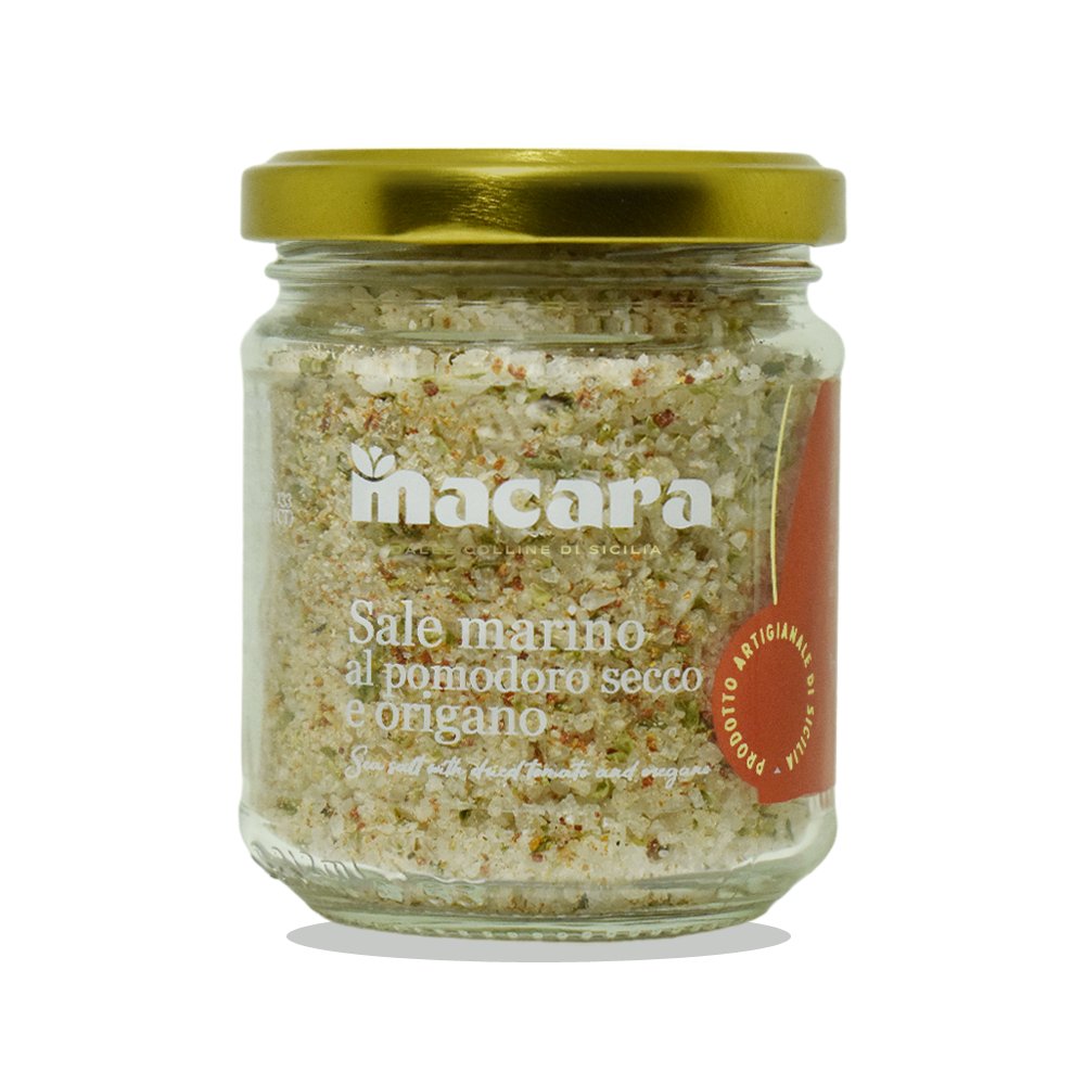 Sól morska Sycylijska z suszonym pomidorem i oregano, 300 g / Macara