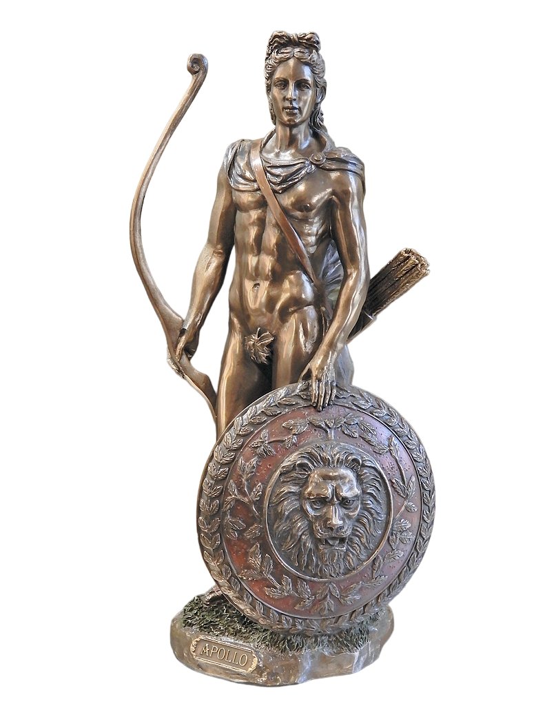 FIGURKA APOLLO BÓG PIĘKNA UZDRAWIANIA PORZĄDKU MITOLOGIA GRECKA VERONESE